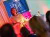 Lesung mit Birgit Fischer, achtmalige Olympiasiegerin im Kanusport, Veranstaltung der Space Party Crew against AIDS e.V., in Gaststätte zur krone, Wetzlar-Münchholzhausen, 28.09.2019. Foto: Christian Lademann